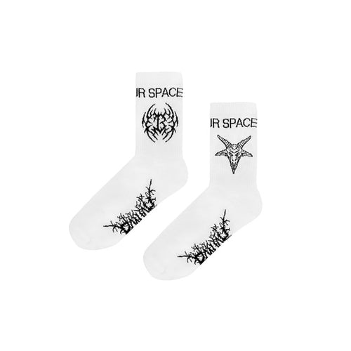 Volchok Not your space Socks - White