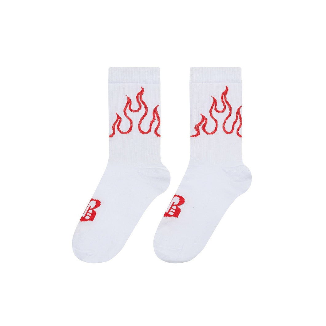 Volchok Flame Socks - White