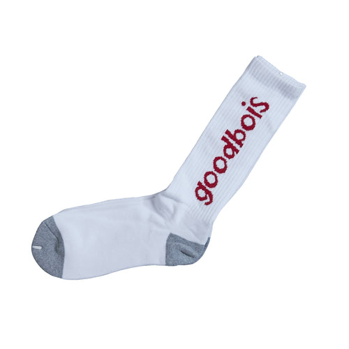 GOODBOIS Official Socks White