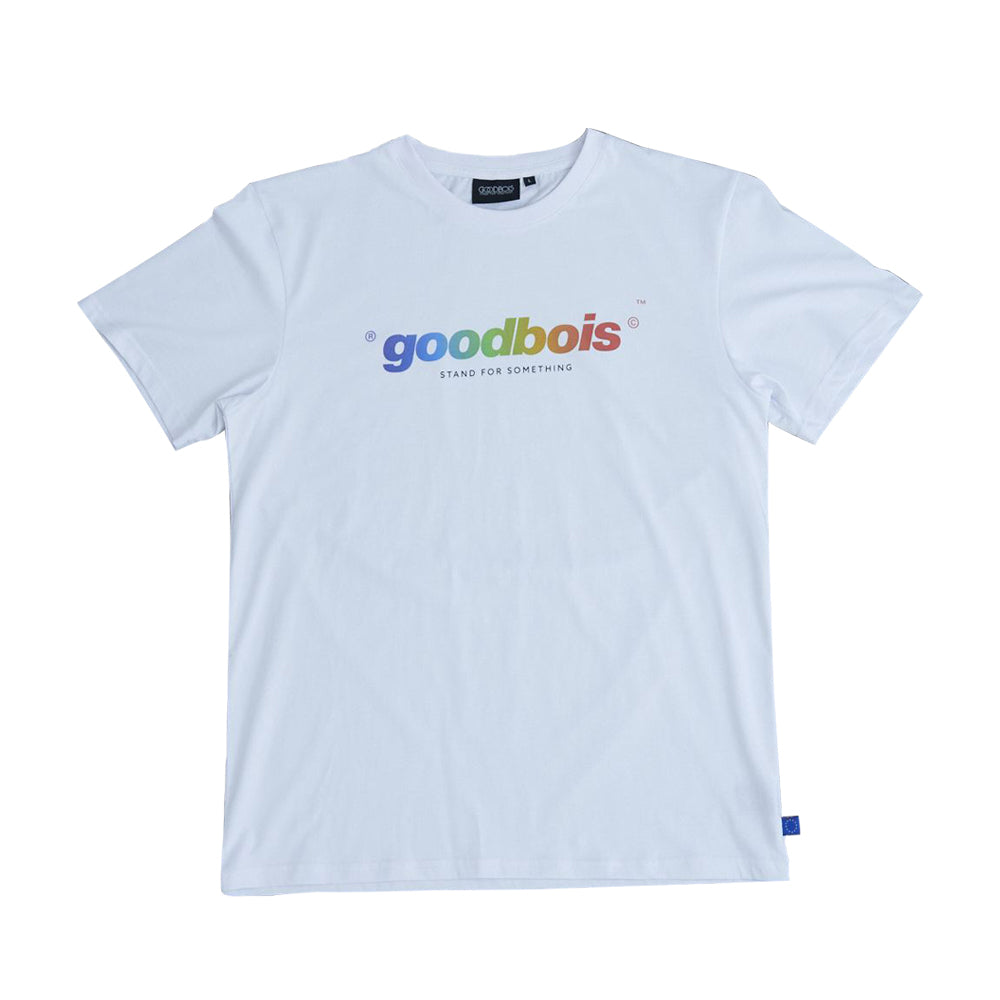 GOODBOIS Rainbow T-Shirt White