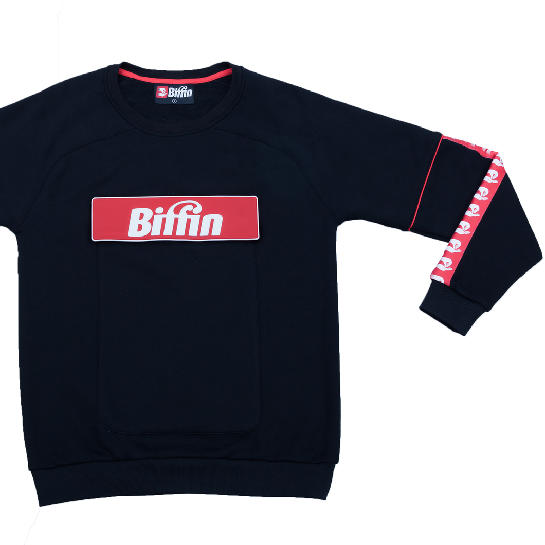 Biffin Black sweatshirt molleton